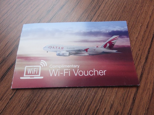 QATAR AIRWAYS - COMPLIMENTARY WIFI