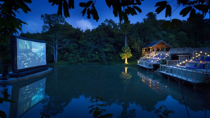 ENJOY YOUR PRIVATE, OUTDOOR JUNGLE CINEMA AT SONEVA KIRI, THAIILAND