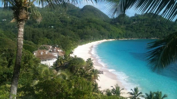 VIEW FROM INTENDANCE POOL VILLA, BANYAN TREE SEYCHELLES