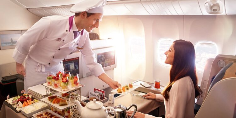 Top 10 airlines with the best inflight food